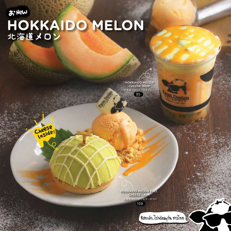 melon farm design HOKKAIDO MELON Ball Cheese Lava Hokkaido Melon Cheese Whip